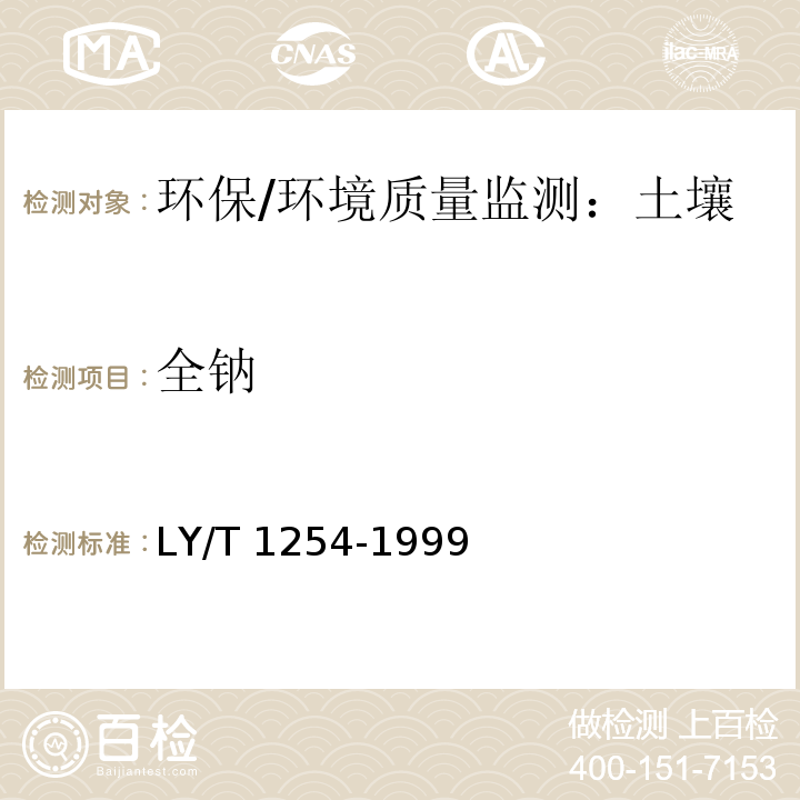 全鈉 森林土壤 全鉀、全鈉的測定