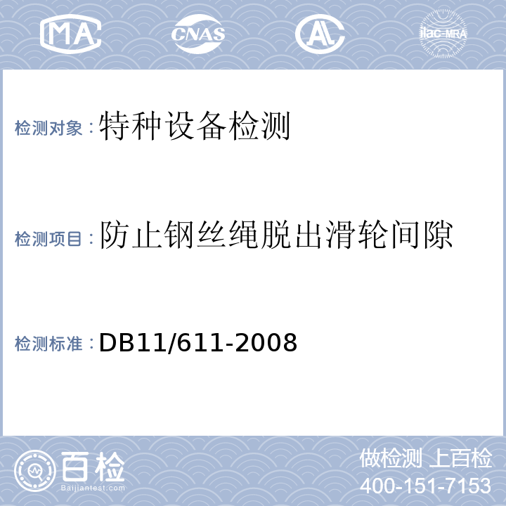 防止钢丝绳脱出滑轮间隙 施工现场塔式起重机检验细则