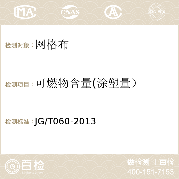 可燃物含量(涂塑量） JG/T 060-2013 复合岩棉防火保温板保温系统应用技术规程苏JG/T060-2013