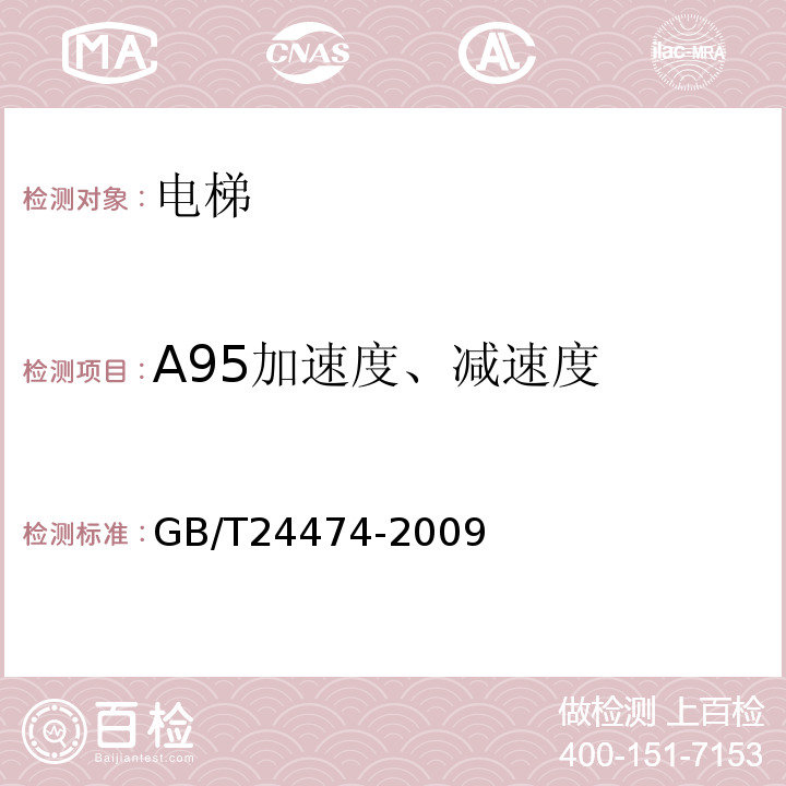 A95加速度、减速度 GB/T 24474-2009 电梯乘运质量测量