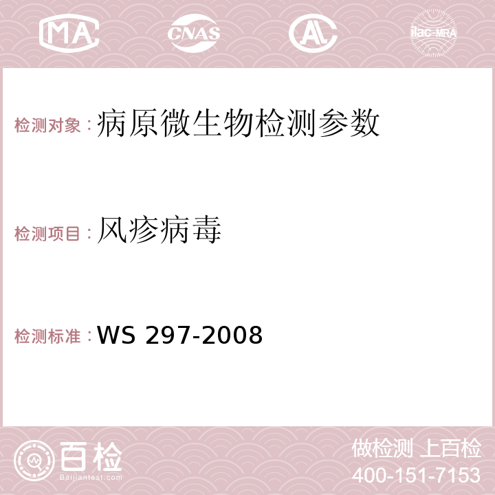 风疹病毒 风疹诊断标准 WS 297-2008 附录C