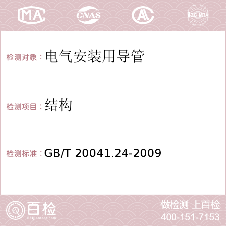 结构 电气安装用导管系统 第24部分：埋入地下的导管系统的特殊要求GB/T 20041.24-2009