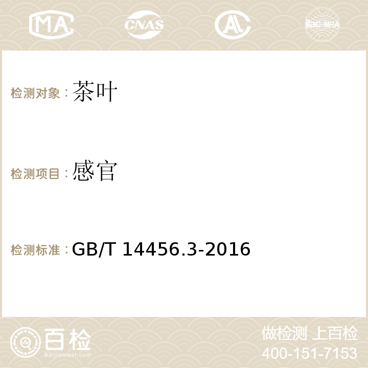 感官 绿茶 第3部分:中小叶种绿茶 GB/T 14456.3-2016