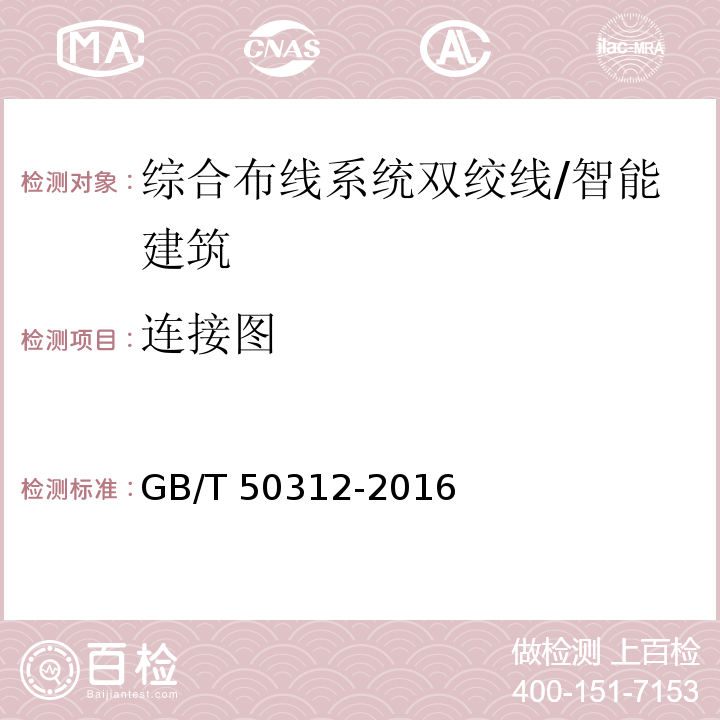 连接图 综合布线系统工程验收规范 /GB/T 50312-2016