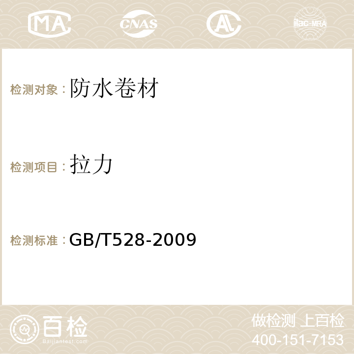 拉力 硫化橡胶或热塑性橡胶拉伸应变性能的测定 GB/T528-2009