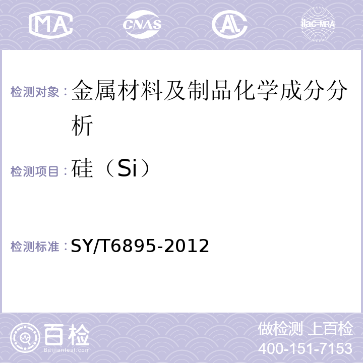 硅（Si） SY/T 6895-2012 连续油管