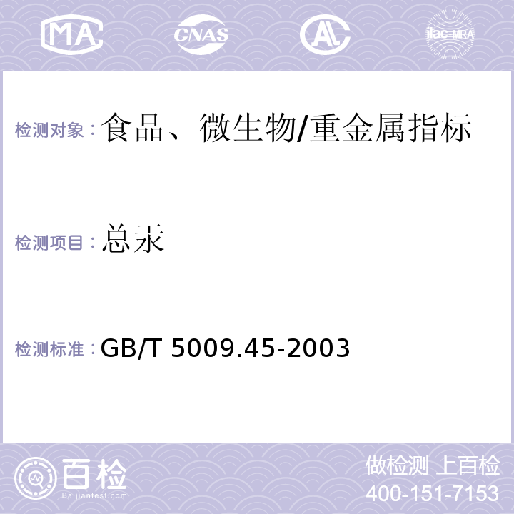 總汞 水產(chǎn)品衛(wèi)生標準的分析方法