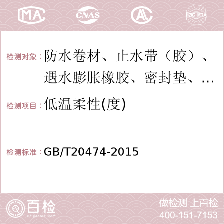 低温柔性(度) 玻纤胎沥青瓦 GB/T20474-2015