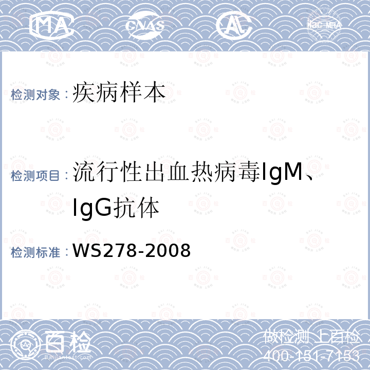 流行性出血热病毒IgM、IgG抗体 流行性出血热诊断标准 附录A