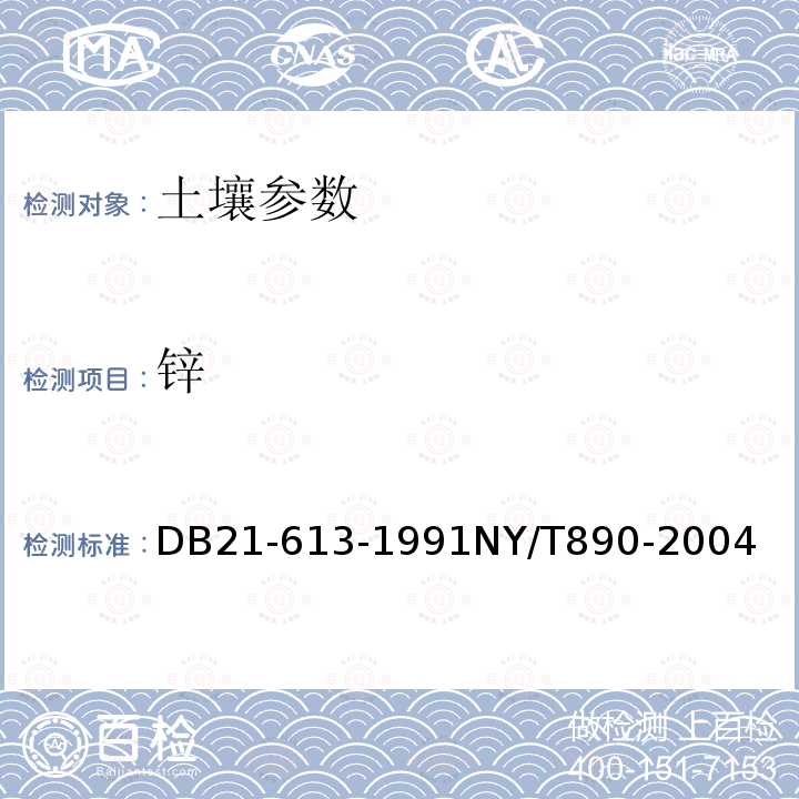 锌 土壤全铜、锌、铁、锰测定
 土壤有效态锌、锰、铁、铜含量的测定 二乙三胺五乙酸(DTPA)浸提法