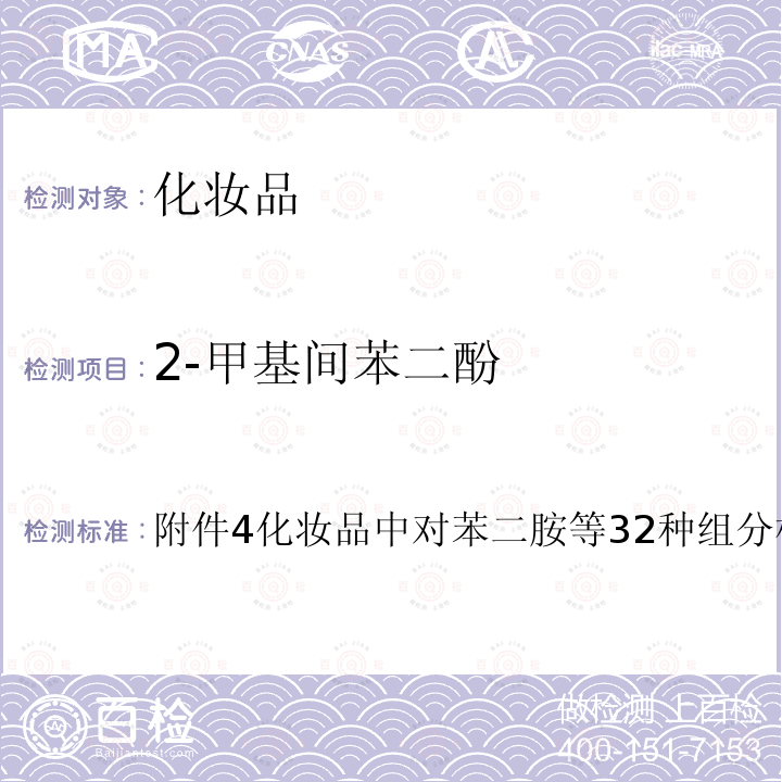 2-甲基间苯二酚 国家食品药品监督管理总局 2021年第17号通告