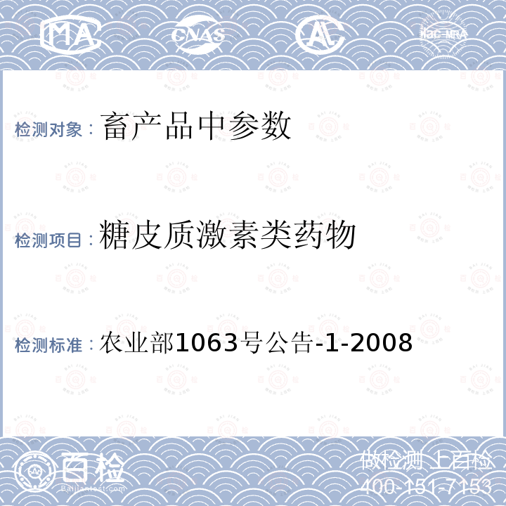 糖皮质激素类药物 动物尿液中9种糖皮质激素的检测　液相色谱-串联质谱法