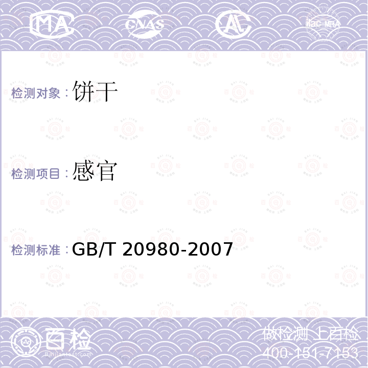 感官 GB/T 20980-2007