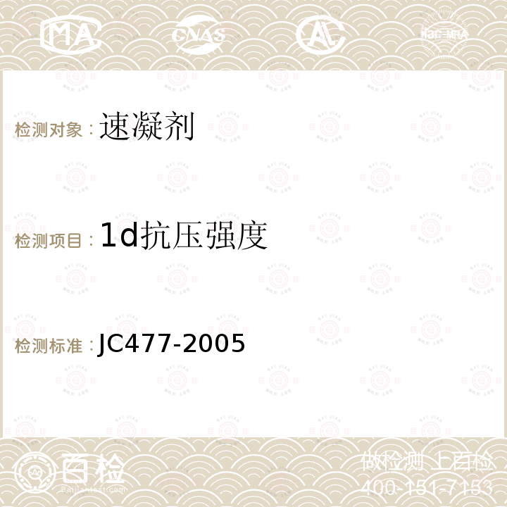 1d抗壓強度 噴射混凝土用速凝劑 第6.6.4.1款