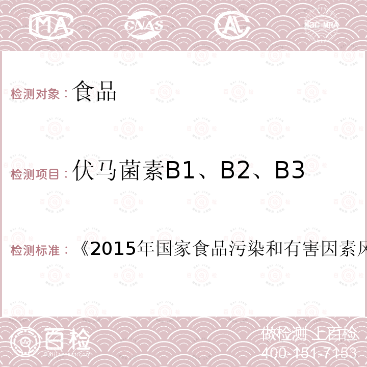 伏马菌素B1、B2、B3 第四章 第七节 三、食品中伏马菌素高效液相色谱-柱后衍生物测定的标准操作程序