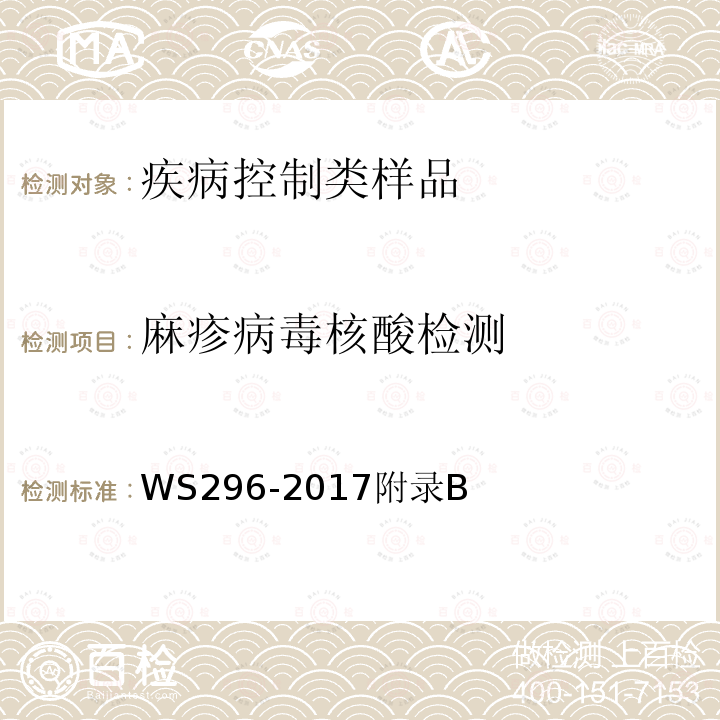 麻疹病毒核酸检测 麻疹诊断标准