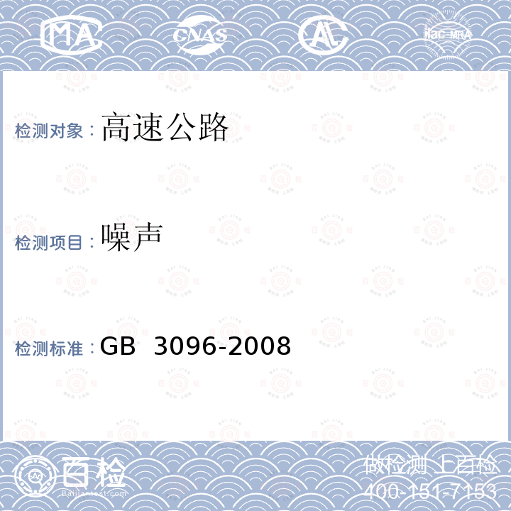 噪声 声环境质量GB 3096-2008