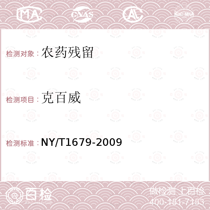 克百威 植物性食品中氨基甲酸酯類農藥殘留的測定