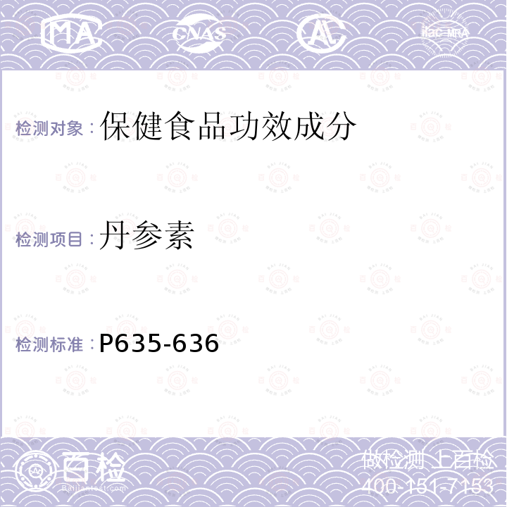 丹参素 中华人民共和国药典（2015年版）一部 高效液相色谱法 P635-636