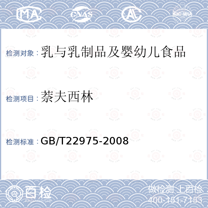 萘夫西林 牛奶和奶粉中阿莫西林、氨苄西林、哌拉西林、青霉素G、青霉素V、苯唑西林、氯唑西林、萘夫西林和双氯西林残留量的测定 液相色谱-串联质谱法