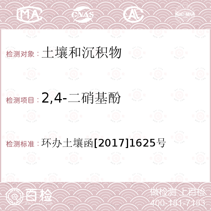 2,4-二硝基酚 全国土壤污染状况详查 土壤样品分析测试方法技术规定 第二部分 5 酚类/5-1 气相色谱法