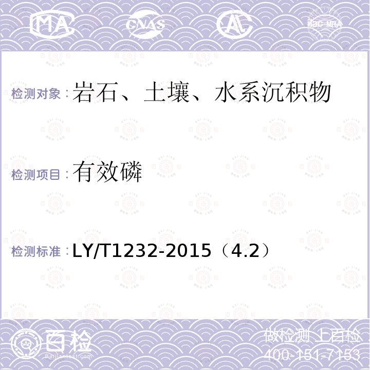 有效磷 森林土壤磷的测定 有效磷的测定 电感耦合等离子体发射光谱法