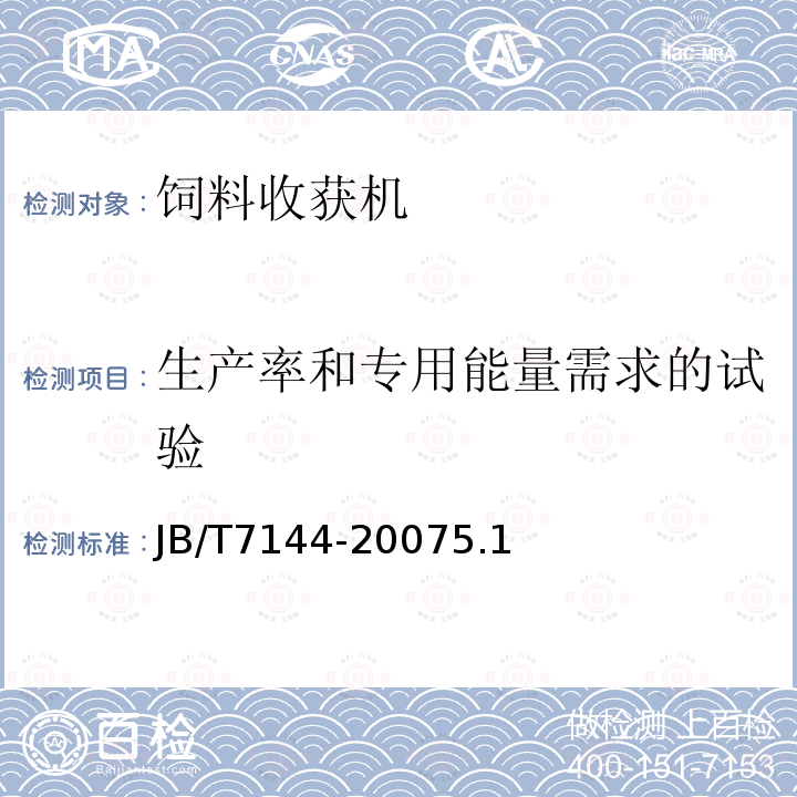 生产率和专用能量需求的试验 青饲料切碎机