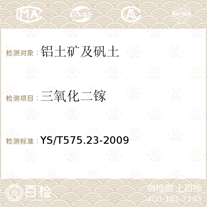 三氧化二镓 铝土矿石化学分析方法 第23部分 X射线荧光光谱法测定元素含量