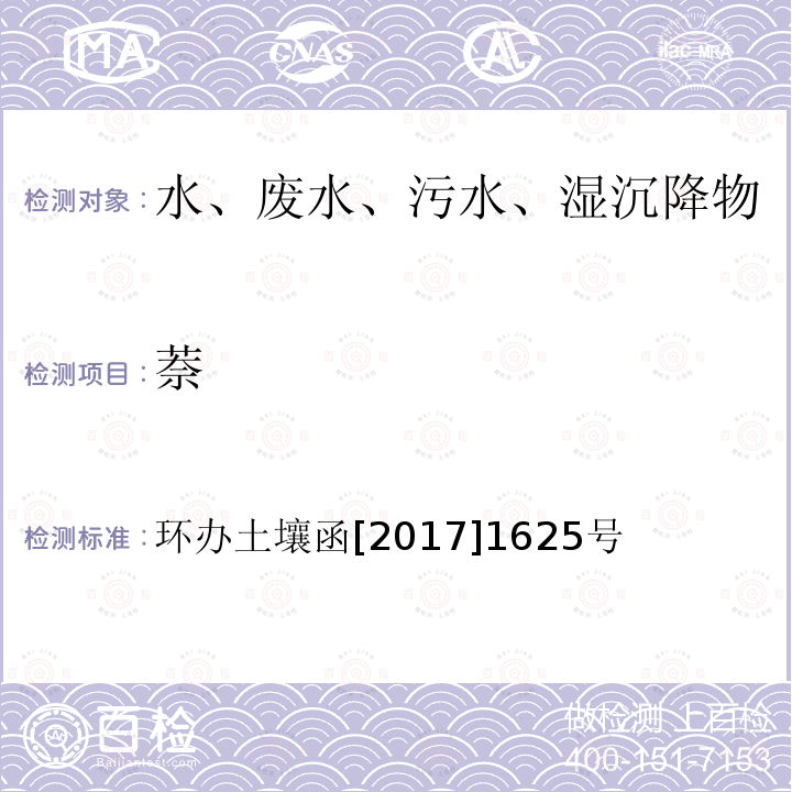 萘 全国土壤污染状况详查地下水样品分析测试方法技术规定 第二部分4挥发性有机物类