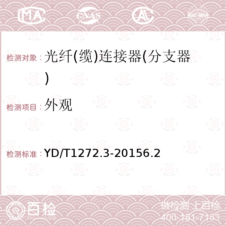 外觀 光纖活動連接器第3部分：SC型