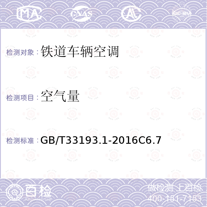 空氣量 鐵道車輛空調 第1部分:舒適度參數