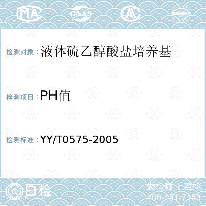 PH值 硫乙醇酸盐培养基
