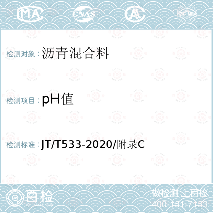 pH值 沥青路面用木质素纤维