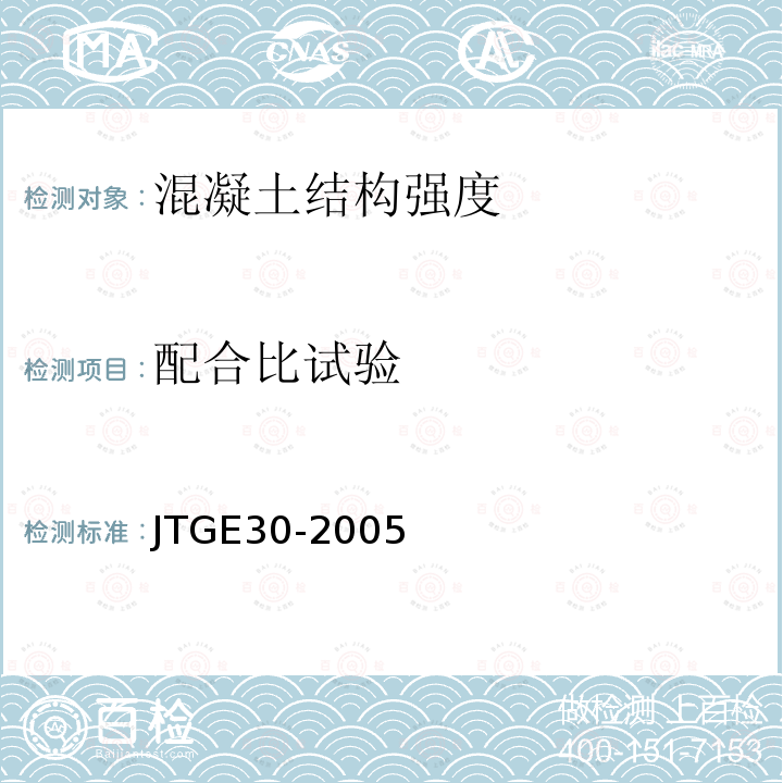 配合比试验 JTG E30-2005 公路工程水泥及水泥混凝土试验规程(附英文版)