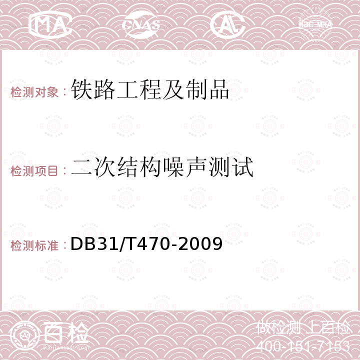 二次结构噪声测试 城市轨道交通（地下段）列车运行引起的住宅室内振动与结构噪声限值及测量方法