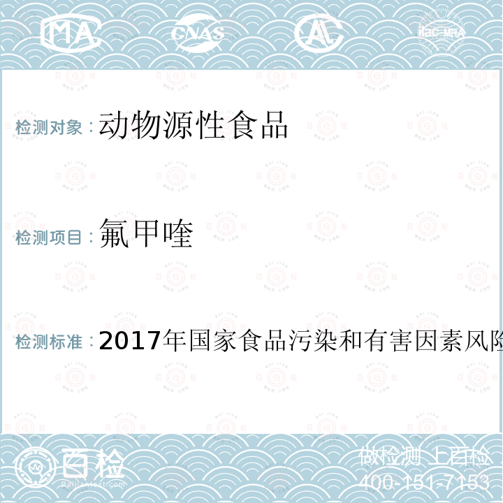 氟甲喹 兽药及违禁药物 十一、动物源性食品中14中喹诺酮药物残留的标准操作程序 液相色谱-质谱/质谱法