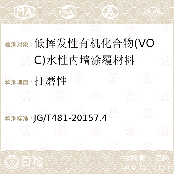 打磨性 低挥发性有机化合物(VOC)水性内墙涂覆材料