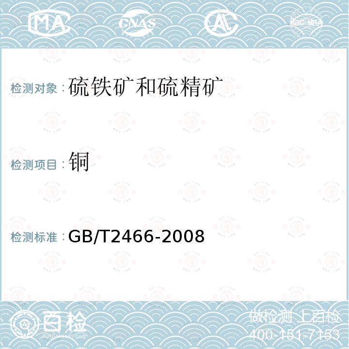 铜 硫铁矿和硫精矿中铜含量的测定　火焰原子吸收光谱法和分光光度法