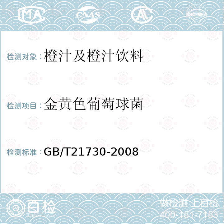 金黃色葡萄球菌 濃縮橙汁