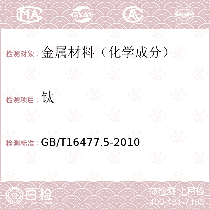 钛 稀土硅铁合金及镁硅铁合金化学分析方法 第5部分：钛量的测定 电感耦合等离子体发射光谱法