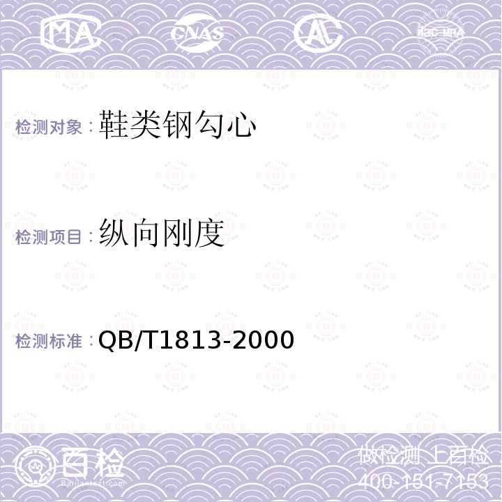 縱向剛度 皮鞋勾心縱向剛度試驗方法