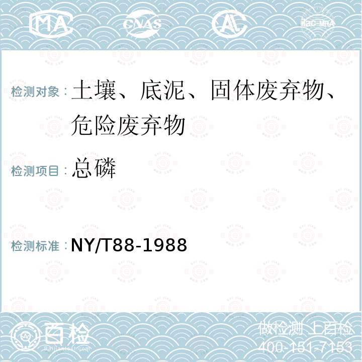 總磷 土壤全磷測定法