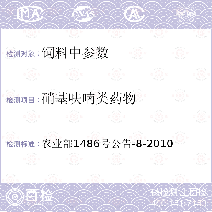 硝基呋喃类药物 饲料中硝基呋喃类药物的测定 高效液相色谱法