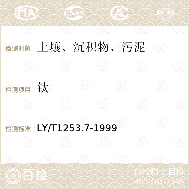 钛 森林土壤矿质全量素（硅、铁、铝、钛、锰、钙、镁、磷）烧失量的测定