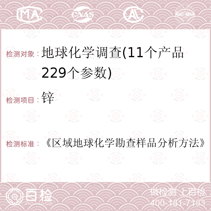 锌 24种主、次量元素的测定 波长色散X荧光法