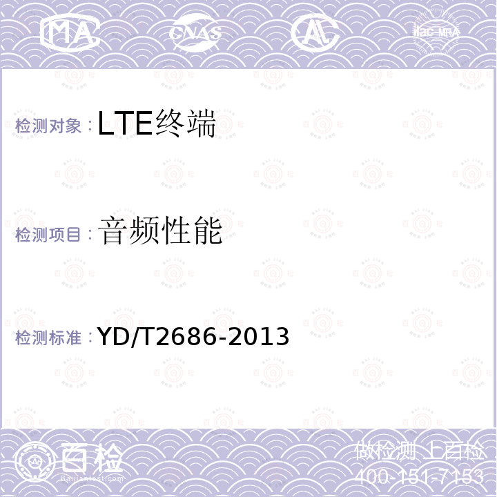 音频性能 LTE/WCDMA/GSM(GPRS)多模单待终端设备测试方法