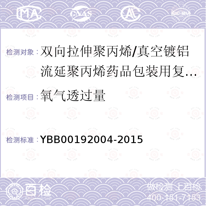 氧气透过量 双向拉伸聚丙烯/真空镀铝流延聚丙烯药品包装用复合膜、袋