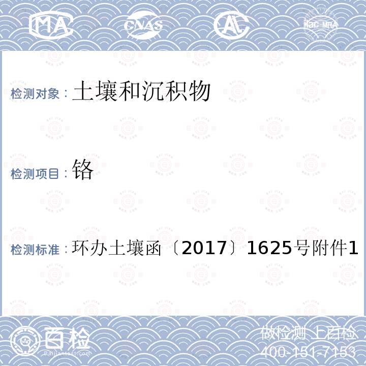 铬 全国土壤污染状况详查土壤样品分析测试方法技术规定 第一部分 9-1 电感耦合等离子体发射光谱法