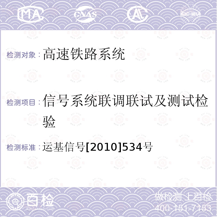 信号系统联调联试及测试检验 客专列控系统TSRS接口规范