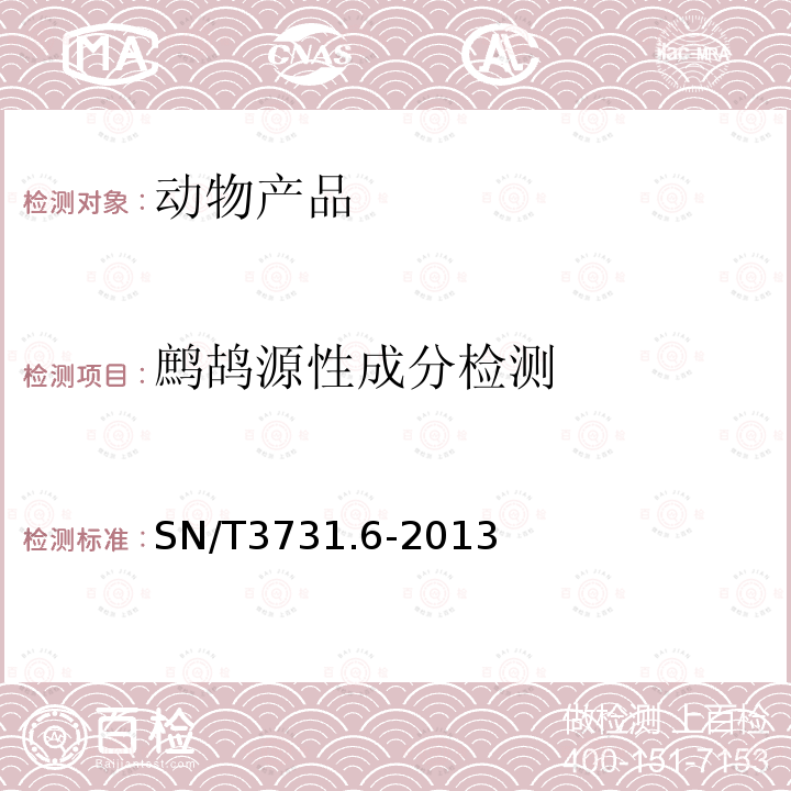 鹧鸪源性成分检测 食品及饲料中常见禽类品种的鉴定方法 第6部分：鹧鸪成分检测 实时荧光PCR法